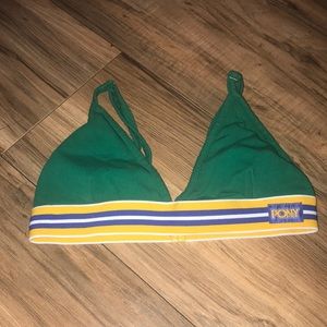 Forever 21 Pony green yellow blue and white bralette size small